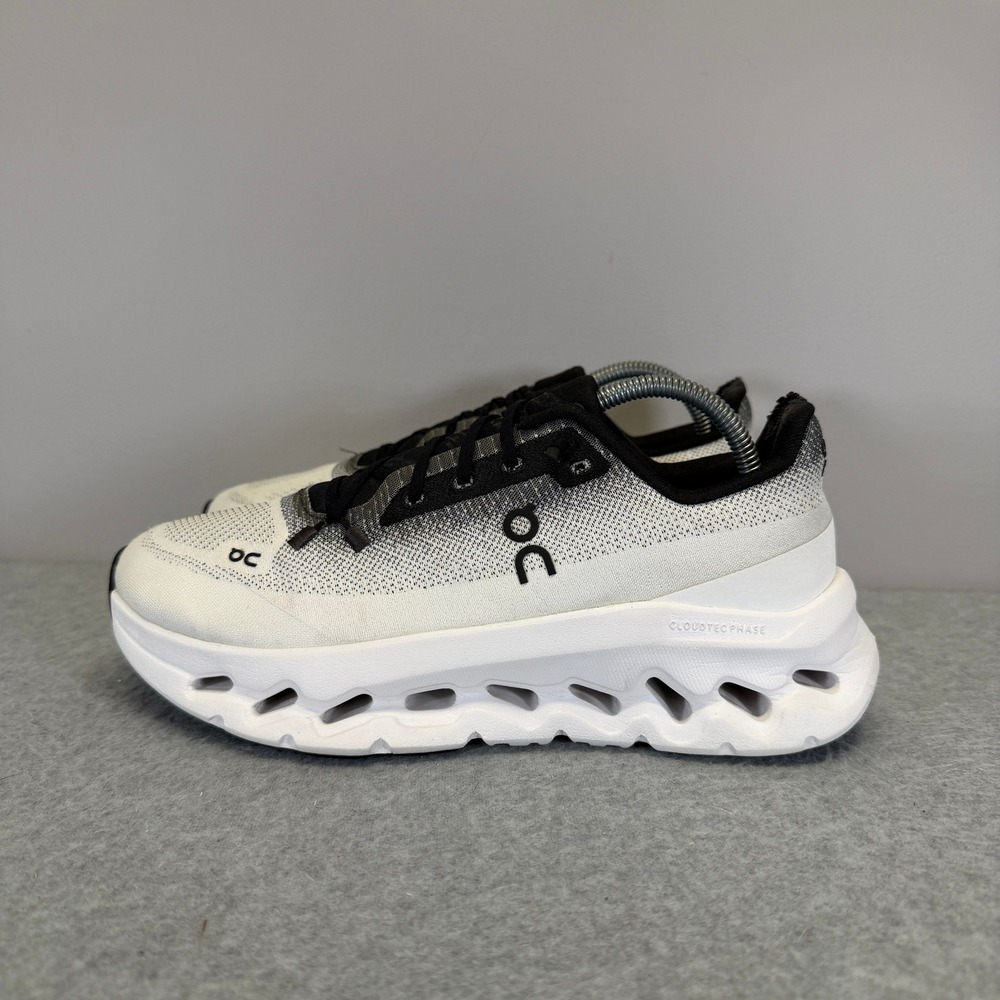 On Running Cloudsurfer Womens Shoes Size 7 White Black Low Top Athletic Sneakers